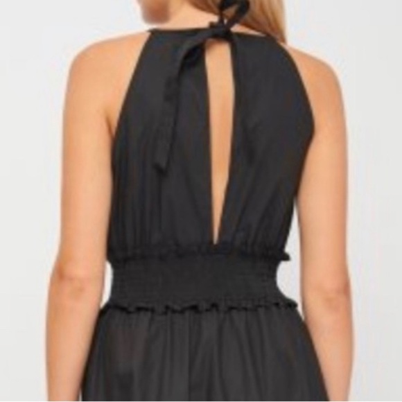 Emma & Michele Black Halter/Bow empire waist sleeveless maxi dress Sz XL - Picture 2 of 12